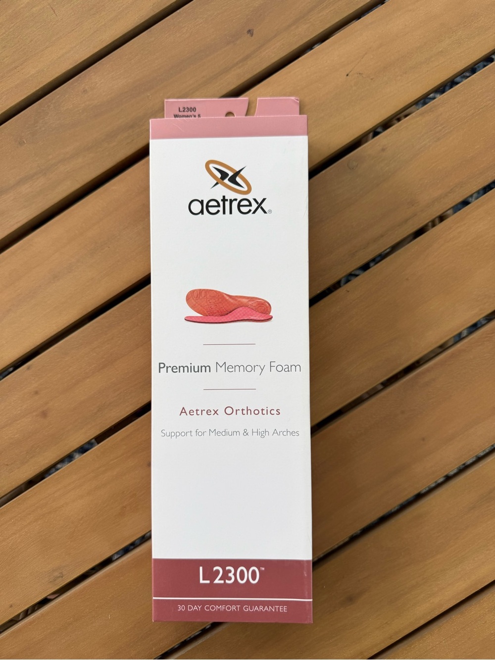 Aetrex Premium Memory Foam Orthotics L2300 Women’s Size 5 New View 2